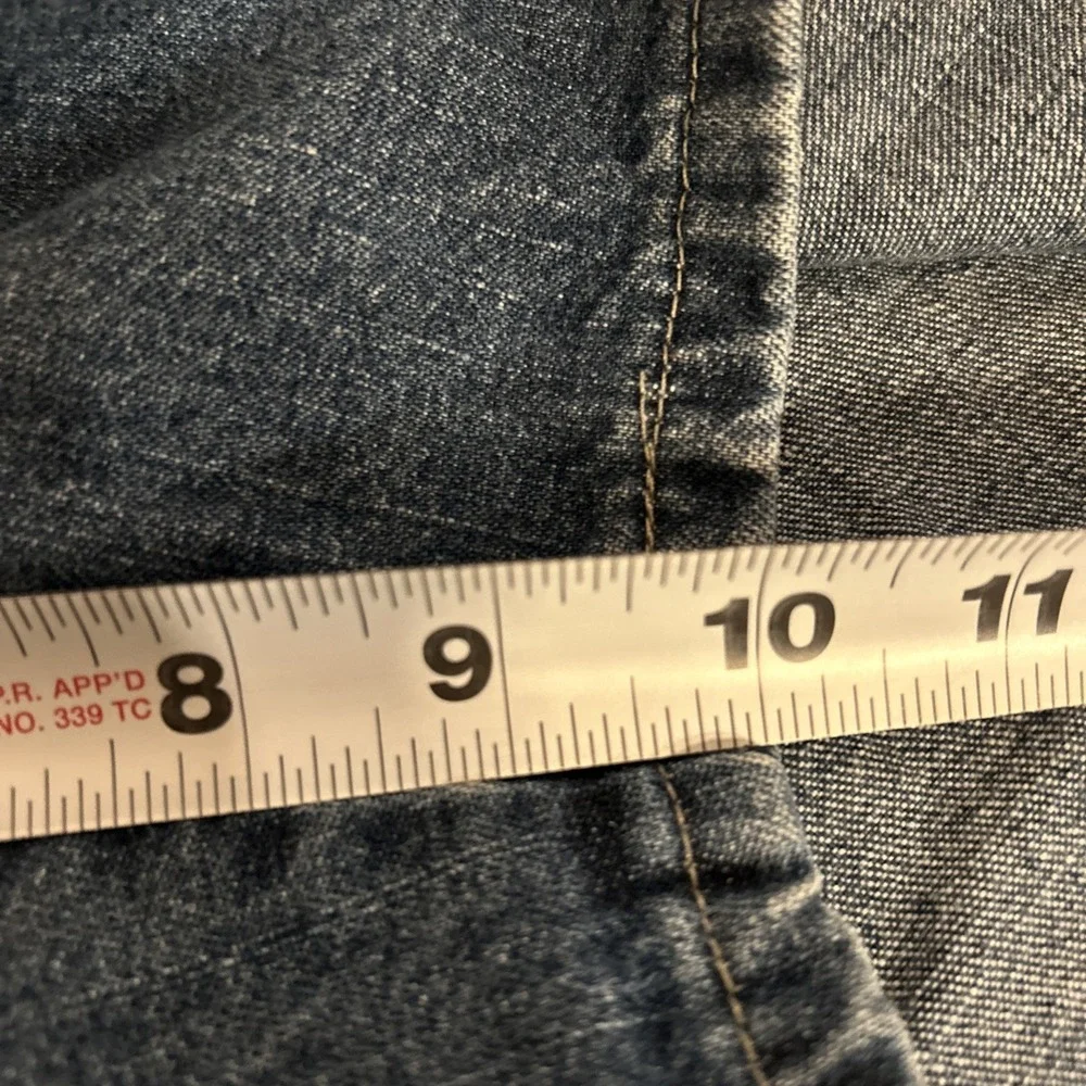 Vintage Wrangler Men's 36 Blue Denim Carpenter‎ Baggy Jorts Jeans